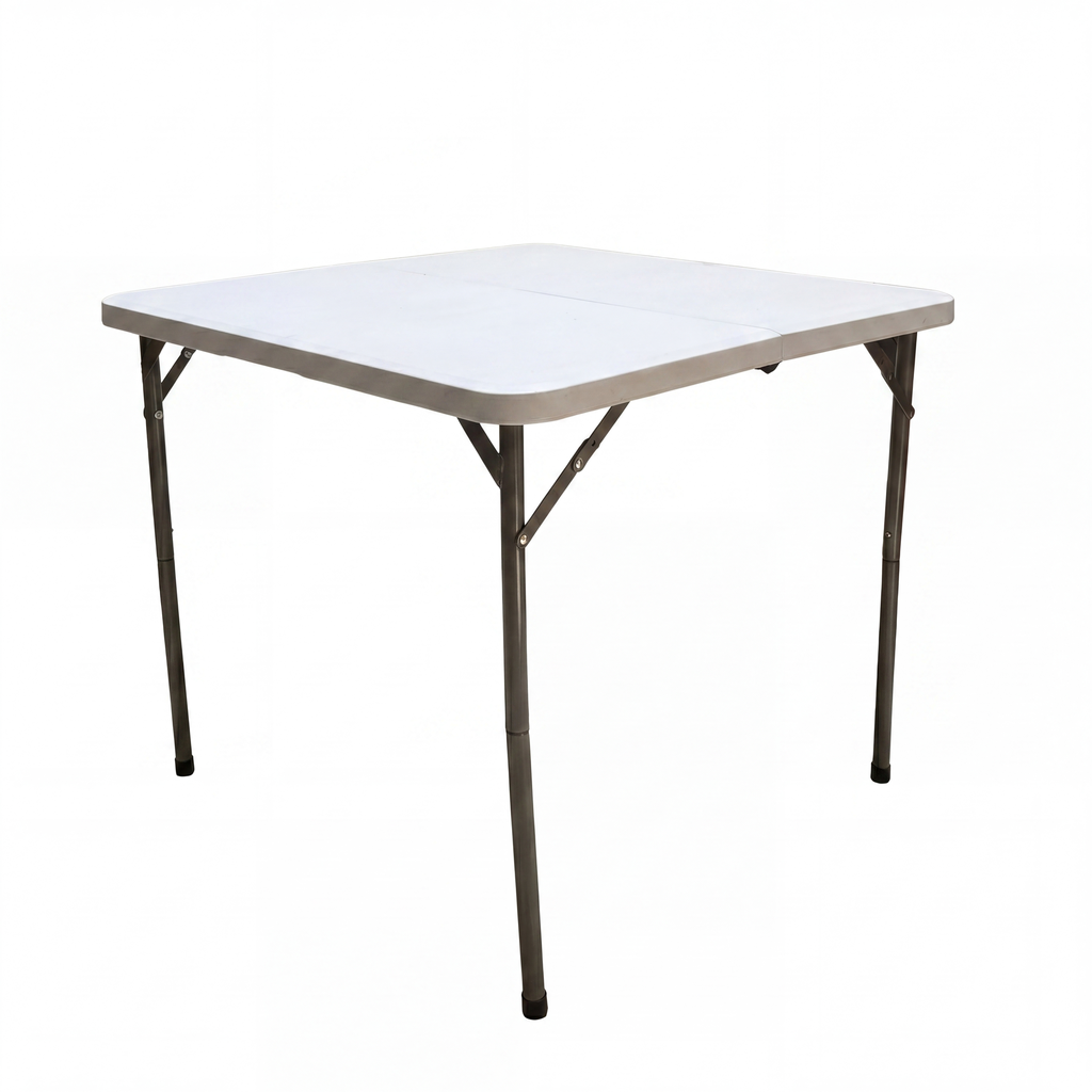 Mesa plegable cuadrada blanca DP-ZF88 88x88cm