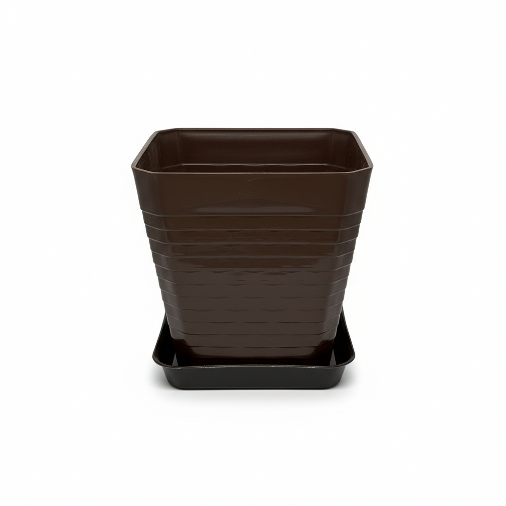 MACETA FLORENCIA CON PLATO #3 UNIDAD