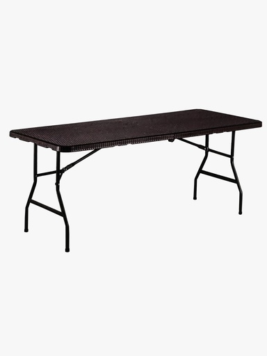 [HQ-R180] Mesa plegable Rattan de 180*76*74cm, tablero de 4cm 
