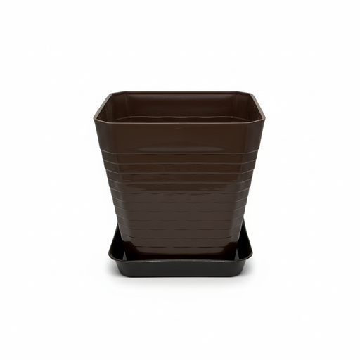 MACETA FLORENCIA CON PLATO #3 UNIDAD